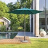 Parasol Droit Rond 2,7m Soya Bleu Canard Hespéride 2 Parasol Droit Rond 2,7m Soya Bleu Canard Hespéride -Jardin Meubles Magasin parasol droit rond 27m soya bleu canard hesperide