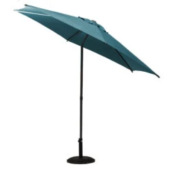 Parasol Droit Rond 2,7m Soya Bleu Canard Hespéride 11 Parasol Droit Rond 2,7m Soya Bleu Canard Hespéride -Jardin Meubles Magasin parasol droit rond 27m soya bleu canard hesperide 2