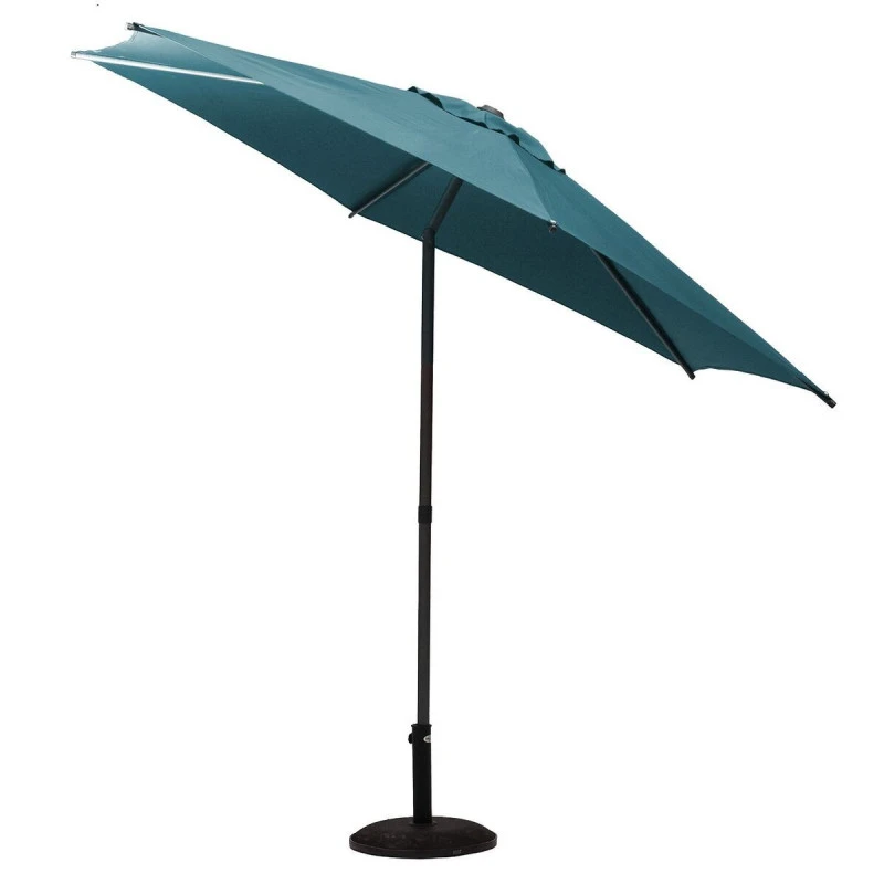 Parasol Droit Rond 2,7m Soya Bleu Canard Hespéride 5 Parasol Droit Rond 2,7m Soya Bleu Canard Hespéride – Image 3
