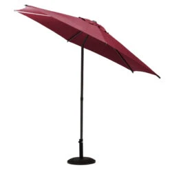 Parasol Droit Rond 2,7m Soya Bordeaux Hespéride 11 Parasol Droit Rond 2,7m Soya Bordeaux Hespéride -Jardin Meubles Magasin parasol droit rond 27m soya bordeaux hesperide 2