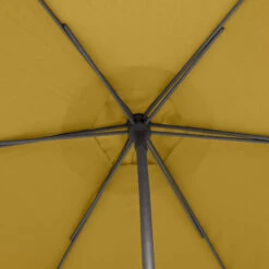Parasol Droit Rond 2,7m Soya Jaune Moutarde Hespéride -Jardin Meubles Magasin parasol droit rond 27m soya jaune moutarde hesperide 3