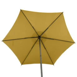 Parasol Droit Rond 2,7m Soya Jaune Moutarde Hespéride -Jardin Meubles Magasin parasol droit rond 27m soya jaune moutarde hesperide 4