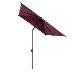 Parasol Mat Central 2x3 M Loompa Bordeaux Hespéride 12 Parasol Mat Central 2x3 M Loompa Bordeaux Hespéride -Jardin Meubles Magasin parasol mat central 2x3 m loompa bordeaux hesperide 2