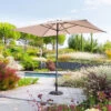 Parasol Mat Central 2x3 M Loompa Taupe Hespéride -Jardin Meubles Magasin parasol mat central 2x3 m loompa taupe hesperide