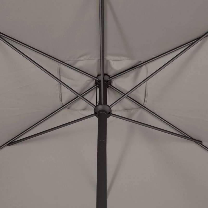 Parasol Mat Central 2x3 M Loompa Taupe Hespéride 8 Parasol Mat Central 2x3 M Loompa Taupe Hespéride – Image 6