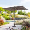 Parasol Mat Central 2x3 M Loompa Ardoise Hespéride -Jardin Meubles Magasin parasol mat central 3 m loompa ardoise hesperide