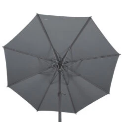 Parasol Mat Central Rond 3m Loompa Ardoise Hespéride 12 Parasol Mat Central Rond 3m Loompa Ardoise Hespéride -Jardin Meubles Magasin parasol mat central rond 3 loompa ardoise hesperide 3