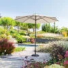 Parasol Mat Central Rond 3m Loompa Blé Hespéride 2 Parasol Mat Central Rond 3m Loompa Blé Hespéride -Jardin Meubles Magasin parasol mat central rond 3m loompa ble hesperide