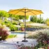 Parasol Mat Central Rond 3m Loompa Moutarde Hespéride -Jardin Meubles Magasin parasol mat central rond 3m loompa moutarde hesperide