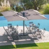 Parasol Setiri 16 M² Ardoise Hespéride 2 Parasol Setiri 16 M² Ardoise Hespéride -Jardin Meubles Magasin parasol setiri 16 m ardoise hesperide