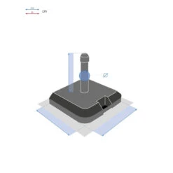 Pied De Parasol à Roulettes Opaneo 39kg Hespéride -Jardin Meubles Magasin pied de parasol a roulettes opaneo 39kg hesperide 4