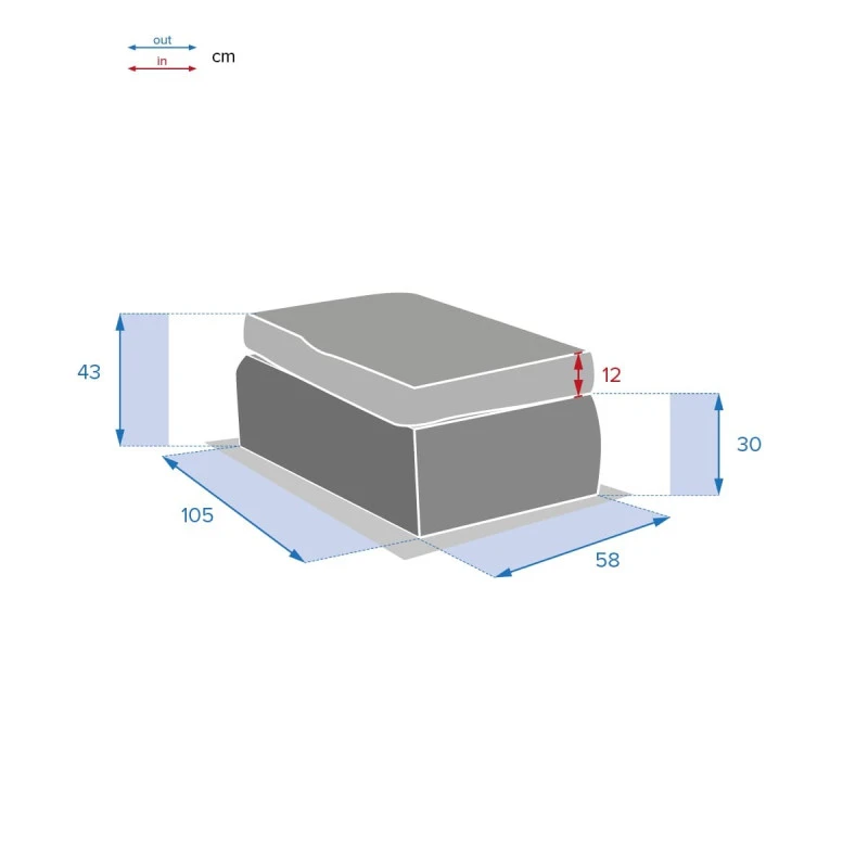 Pouf Extérieur Moorea Hespéride Terre Ombre 8 Pouf Extérieur Moorea Hespéride Terre Ombre – Image 6