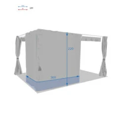 Rideaux Ardoises Pour Tonnelle Rectangulaire Palmeira Hespéride -Jardin Meubles Magasin rideaux ardoises pour tonnelle rectangulaire palmeira hesperide 3