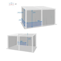 Rideaux Opaques Pour Tonnelle 4x3 M Avila Hespéride 7 Rideaux Opaques Pour Tonnelle 4x3 M Avila Hespéride -Jardin Meubles Magasin rideaux opaques pour tonnelle 4x3 m avila hesperide 2