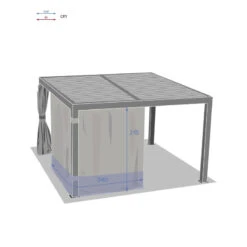 Rideaux Pour Tonnelle Majaé 3,6x3,6 M Hespéride 6 Rideaux Pour Tonnelle Majaé 3,6x3,6 M Hespéride -Jardin Meubles Magasin rideaux pour tonnelle majae 36x36 m hesperide 1 2