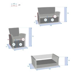 Salon Bora-bora Terre Ombre 4 Places Hespéride 13 Salon Bora-bora Terre Ombre 4 Places Hespéride -Jardin Meubles Magasin salon bora bora terre ombre 4 places hesperide 3