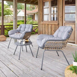 Jardin Meubles Magasin 13 Salon De Jardin 2 Places Paopao Graphite Hespéride