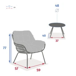 Salon De Jardin 2 Places Paopao Graphite Hespéride -Jardin Meubles Magasin salon de jardin 2 places paopao graphite hesperide 3