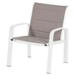 Salon De Jardin 4 Places Elyn Noisette / Blanc Hespéride 11 Salon De Jardin 4 Places Elyn Noisette / Blanc Hespéride -Jardin Meubles Magasin salon de jardin 4 places elyn noisette blanc hesperide 1 3