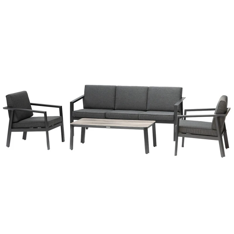 Salon De Jardin 5 Places Pavane Graphite Hespéride 4 Salon De Jardin 5 Places Pavane Graphite Hespéride – Image 2