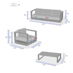 Salon De Jardin Allure Graphite 5p Hespéride -Jardin Meubles Magasin salon de jardin allure graphite 5p hesperide 3