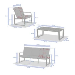Salon De Jardin Boreane 5 Places Noisette / Café Hespéride -Jardin Meubles Magasin salon de jardin boreane 5 places noisette cafe hesperide 3