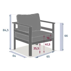 Salon De Jardin D'angle Paradize Graphite Hespéride -Jardin Meubles Magasin salon de jardin d angle paradize graphite hesperide 3