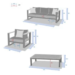 Salon De Jardin Emperia 5p En Aluminium Et Acacia Hespéride -Jardin Meubles Magasin salon de jardin emperia 5p en aluminium et acacia hesperide 3