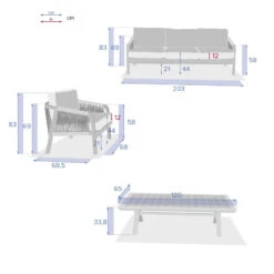 Salon De Jardin En Bois 5p Papouasie Hespéride -Jardin Meubles Magasin salon de jardin en bois 5p papouasie hesperide 3