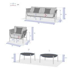 Salon De Jardin 5 Places Rubby Graphite Hespéride 15 Salon De Jardin 5 Places Rubby Graphite Hespéride -Jardin Meubles Magasin salon de jardin rubby graphite premium hesperide 3