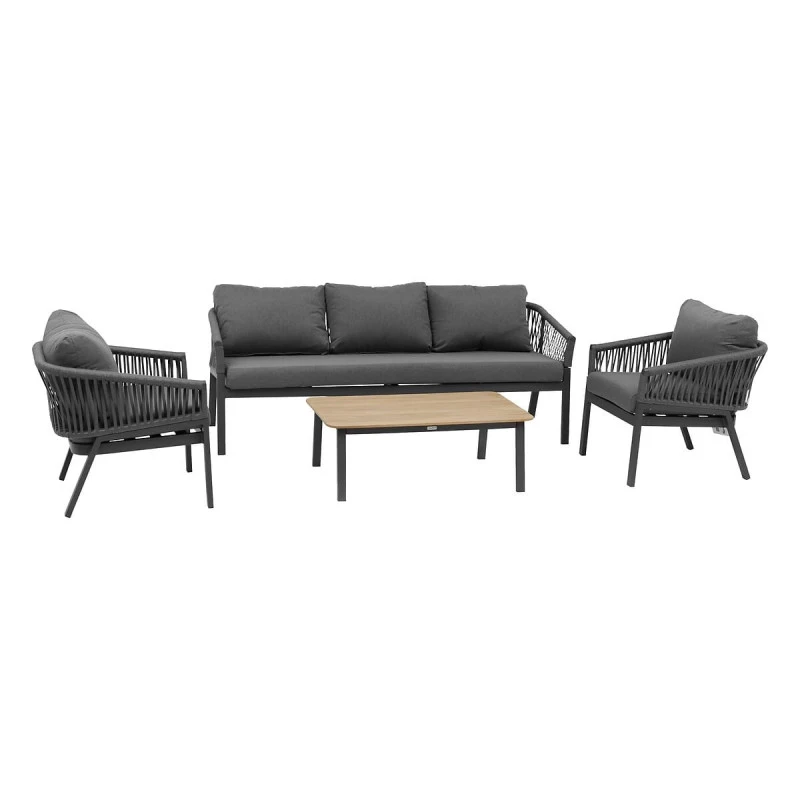 Salon De Jardin Oriengo 5 Places Anthracite/graphite Hespéride 4 Salon De Jardin Oriengo 5 Places Anthracite/graphite Hespéride – Image 2