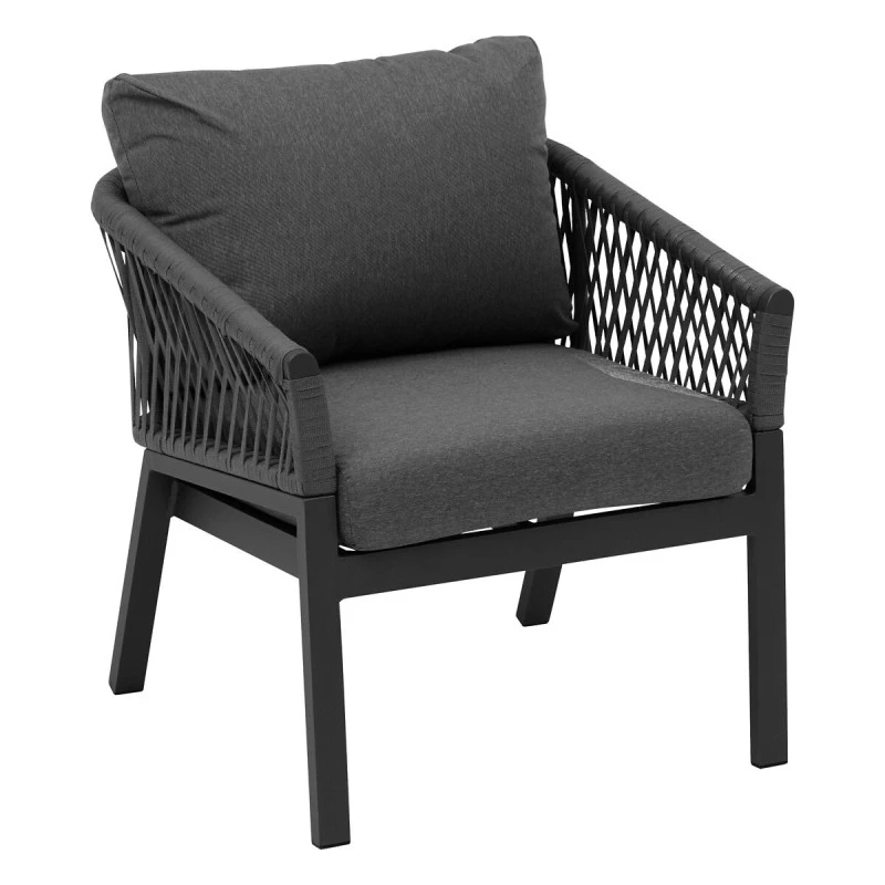 Salon De Jardin Oriengo 5 Places Anthracite/graphite Hespéride 7 Salon De Jardin Oriengo 5 Places Anthracite/graphite Hespéride – Image 5