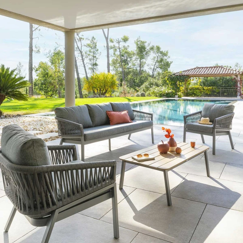 Salon De Jardin Oriengo 5 Places Anthracite/graphite Hespéride 3 Salon De Jardin Oriengo 5 Places Anthracite/graphite Hespéride