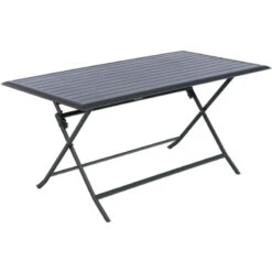 Table Aluminium Azua 6 Places Graphite Hespéride