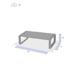 Table Basse Extérieure Allure Blanc Hespéride 7 Table Basse Extérieure Allure Blanc Hespéride -Jardin Meubles Magasin table basse exterieure allure blanc hesperide 2