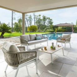 Table Basse Extérieure Oriengo Blanc Hespéride 9 Table Basse Extérieure Oriengo Blanc Hespéride -Jardin Meubles Magasin table basse exterieure oriengo blanc hesperide 2