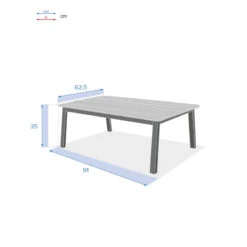 Table Basse Extérieure Oriengo Graphite Hespéride 9 Table Basse Extérieure Oriengo Graphite Hespéride -Jardin Meubles Magasin table basse exterieure oriengo graphite hesperide 3