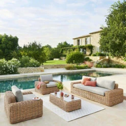 Table Basse Extérieure Rectangulaire Savinia Coloris Tahini Hespéride -Jardin Meubles Magasin table basse exterieure rectangulaire savinia coloris tahini hesperide 2