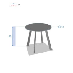 Table Basse Saona D 50 Cm Bleu Canard Hespéride -Jardin Meubles Magasin table basse saona d 50 cm bleu canard hesperide 2