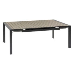 Table De Jardin Extensible Carrée Evasion Seigle Et Graphite Hespéride -Jardin Meubles Magasin table de jardin extensible carree evasion seigle graphite hesperide 2
