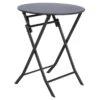 Table Ronde Pliante Greensboro 2p Graphite Hespéride 1 Table Ronde Pliante Greensboro 2p Graphite Hespéride -Jardin Meubles Magasin table de jardin ronde hesperide 60cm greensboro graphite