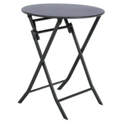 Table Ronde Pliante Greensboro 2p Graphite Hespéride