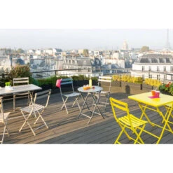 Table Ronde Pliante Greensboro 2p Graphite Hespéride 10 Table Ronde Pliante Greensboro 2p Graphite Hespéride -Jardin Meubles Magasin table de jardin ronde hesperide 60cm greensboro graphite 3