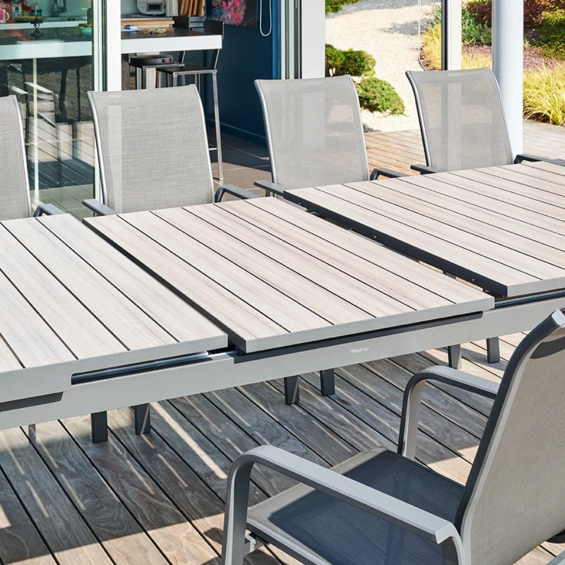 Table Extensible 10p Evasion Seigle Et Graphite Hespéride 4 Table Extensible 10p Evasion Seigle Et Graphite Hespéride – Image 2