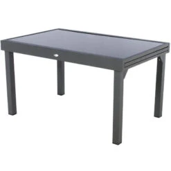 Table Rectangulaire Ext. Verre Piazza 10 P. Graphite Hespéride 8 Table Rectangulaire Ext. Verre Piazza 10 P. Graphite Hespéride -Jardin Meubles Magasin table piazza extensible 10 personnes anthracite graphite hesperide 1