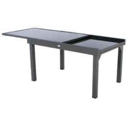 Table Rectangulaire Ext. Verre Piazza 10 P. Graphite Hespéride 11 Table Rectangulaire Ext. Verre Piazza 10 P. Graphite Hespéride -Jardin Meubles Magasin table piazza extensible 10 personnes anthracite graphite hesperide 4