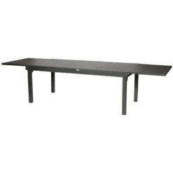 Table Rectangulaire Extensible Piazza 12 P. Graphite Hespéride -Jardin Meubles Magasin table rectangulaire extensible piazza 12 personnes graphite hesperide 4