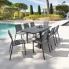 Table Rectangulaire Extensible Piazza 8 P. Graphite Hespéride -Jardin Meubles Magasin table rectangulaire extensible piazza 8 personnes graphite hesperide