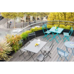 Table Rectangulaire Pliante Greensboro 4p Graphite Hespéride -Jardin Meubles Magasin table rectangulaire greensboro 110x70cm graphite hesperide 3