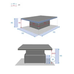 Table Relevable Moorea Terre Ombre Hespéride -Jardin Meubles Magasin table relevable moorea terre d ombre hesperide 5